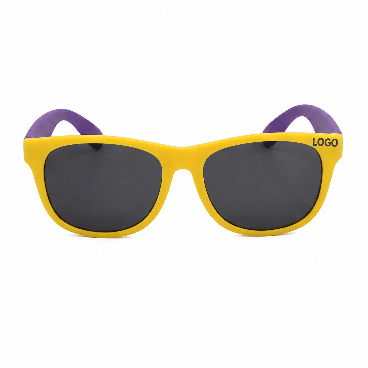 Vibrant Two-Tone Contrast Frame Protective Sunglasses