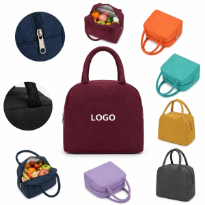 Textured Insulated Lunch Carrier with Reinforced Handles