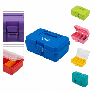 Multi-Compartment Utility Storage Case with Integrated Carry Handle
